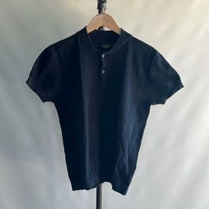 Zara Man Knit Short Sleeve Henley - sz M